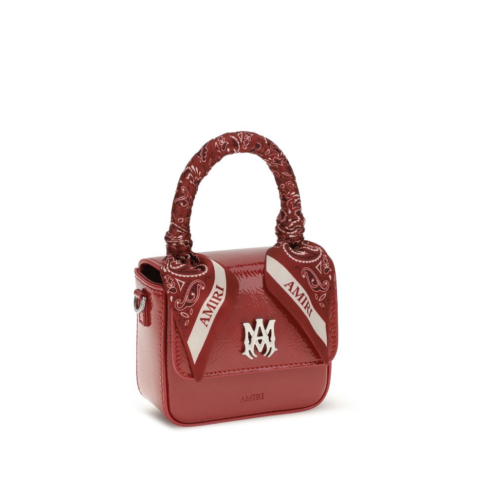 Amiri Red Calf Leather Bos Taurus Handbag